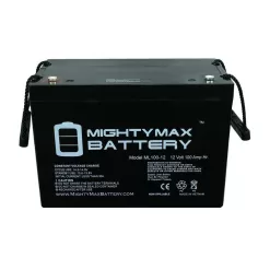 MIGHTY MAX BATTERY ML100-1295 12V 100Ah SLA AGM Battery for Off Grid Solar Panels