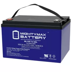 MIGHTY MAX BATTERY ML100-12GEL 12-Volt 100 Ah Sealed Lead Acid (SLA) Rechargeable GEL Battery
