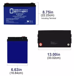 MIGHTY MAX BATTERY ML100-12GEL 12-Volt 100 Ah Sealed Lead Acid (SLA) Rechargeable GEL Battery