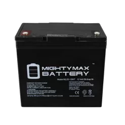 MIGHTY MAX BATTERY ML55-12INT 12-Volt 55 Ah Rechargeable Sealed Lead Acid (SLA) Internal Thread Battery