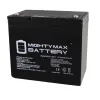MIGHTY MAX BATTERY ML55-12INT 12-Volt 55 Ah Rechargeable Sealed Lead Acid (SLA) Internal Thread Battery