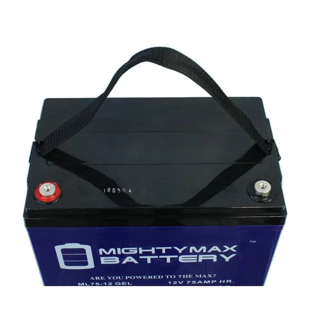 MIGHTY MAX BATTERY ML75-12GEL 12-Volt 75 Ah GEL Rechargeable Sealed Lead Acid (SLA) Battery