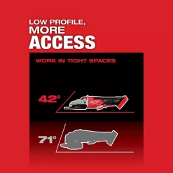 Milwaukee 2886-20-48-59-1880 M18 FUEL 18-Volt Lithium-Ion Brushless Cordless 5 in. Flathead Braking Grinder with 8.0 Ah Battery and Charger