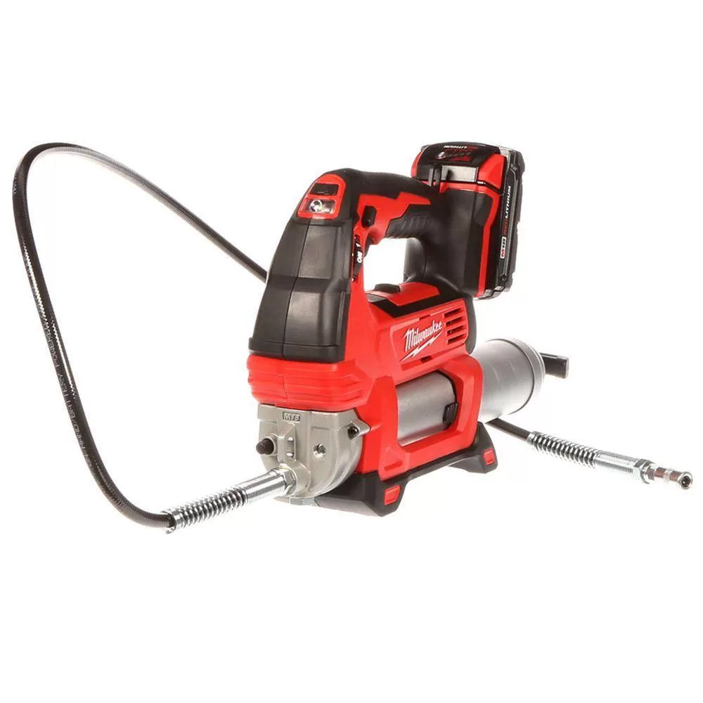 Milwaukee 2646-21CT-48-11-1820 M18 18V Lithium-Ion Cordless 2-Speed Grease Gun Kit with M18 2.0 Ah Compact Battery