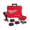 Milwaukee 2953-22-48-11-1850 M18 Fuel 18-V Lithium-Ion Brushless Cordless 1/4 in. Hex Impact Driver Kit w/(3) 5.0 Ah Batteries, Charger & Hard Case