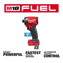 Milwaukee 2957-20 M18 FUEL ONE-KEY 18V Lithium-Ion Brushless Cordless 1/4 in. Hex Impact Driver (Tool-Only)