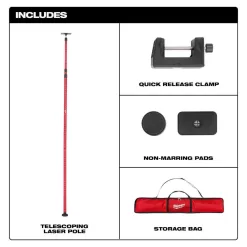 Milwaukee 48-35-1511 12 ft. Telescoping Laser Level Pole