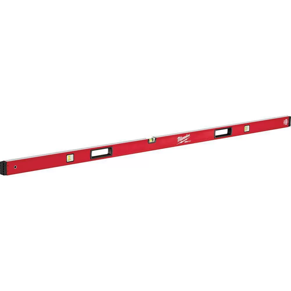 Milwaukee MLBXM78-48-22-5210 78 in. REDSTICK Magnetic Box Level with 10 in. 360 Locking Die Cast Torpedo Level (2-Piece)