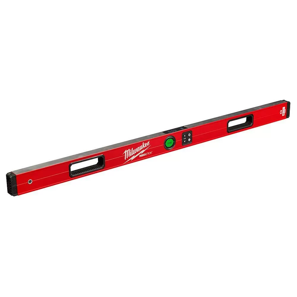 Milwaukee MLDIG48-MLSQ070 48 in. REDSTICK Digital Box Level with Pin-Point Measurement Technology and 7 in. Rafter Square