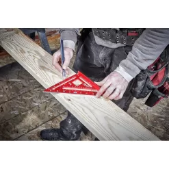 Milwaukee MLDIG48-MLSQ070 48 in. REDSTICK Digital Box Level with Pin-Point Measurement Technology and 7 in. Rafter Square