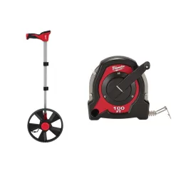 Milwaukee 48-22-5112-48-22-5101 12 in. Digital Measuring Wheel with 100 ft. Closed Reel Long Tape Measure