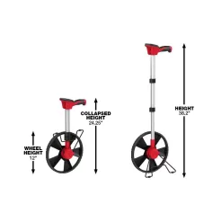 Milwaukee 48-22-5112-48-22-6625 12 in. Digital Measuring Wheel with 25 ft. Compact Tape Measure