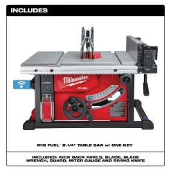 Milwaukee 2736-20 M18 FUEL ONE-KEY 18-Volt Lithium-Ion Brushless Cordless 8-1/4 in. Table Saw (Tool-Only)