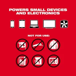 Milwaukee M18 18-Volt 175-Watt Lithium-Ion Powered Compact Inverter with 6.0 Ah Battery