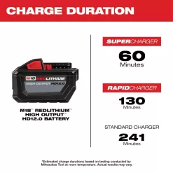 Milwaukee M18 18-Volt Lithium-Ion High Output 12.0Ah Battery Pack
