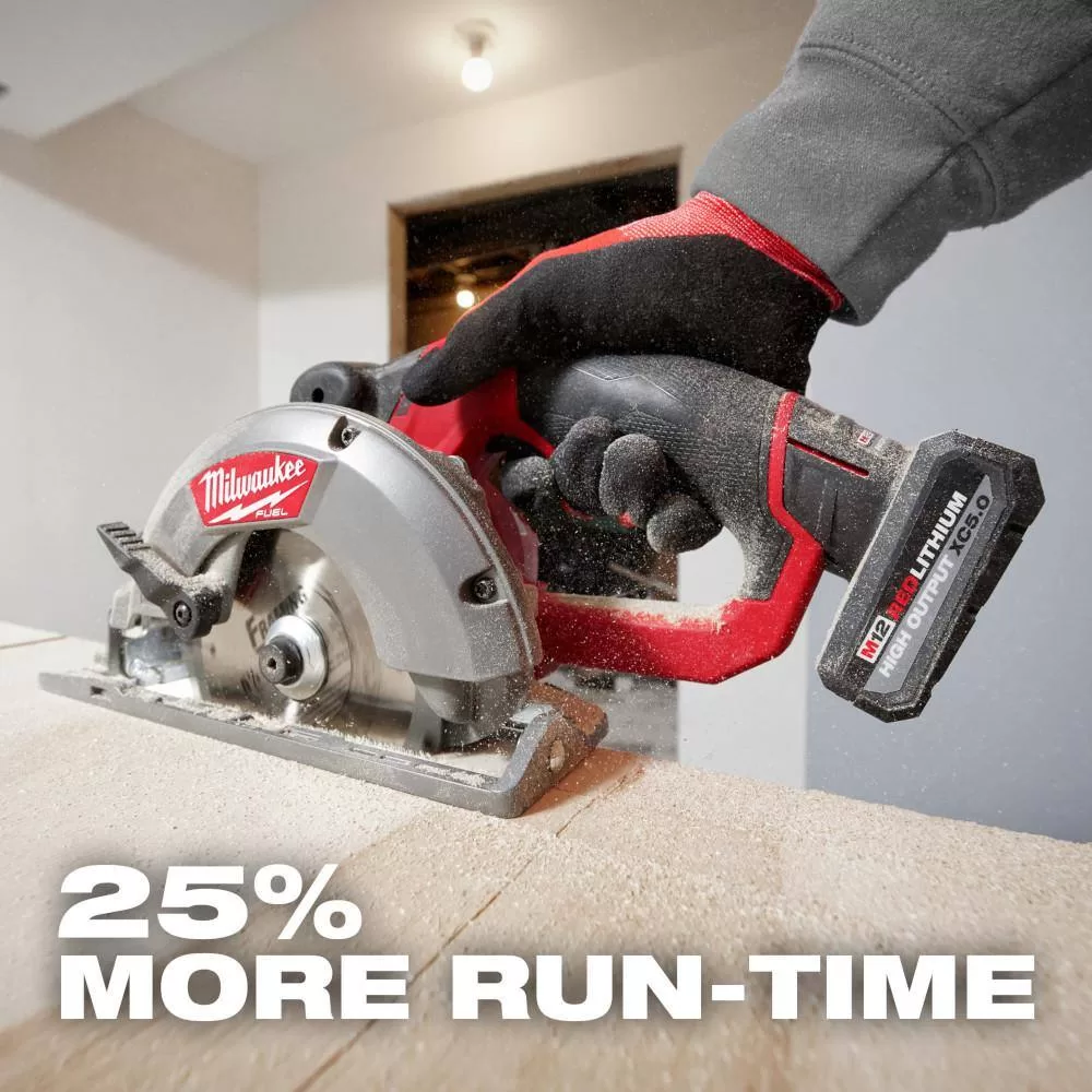 Milwaukee M12 12-Volt Lithium-Ion High Output 5.0 Ah and 2.5 Ah Battery Packs and Charger Starter Kit