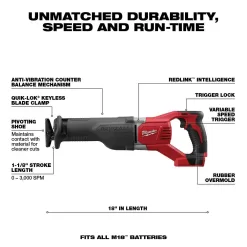 Milwaukee 2697-25 M18 18V Lithium-Ion Cordless Combo Tool Kit (5-Tool) with Two 3.0 Ah Batteries, Charger and Tool Bag