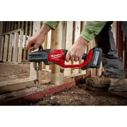 Milwaukee 2807-20-49-56-9295 M18 FUEL GEN II 18-Volt Lithium-Ion Brushless Cordless 1/2 in. Hole Hawg Right Angle Drill w/9pc PACKOUT Hole Saw Kit