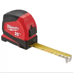 Milwaukee 48-22-6625-4X 25 ft. Compact Tape Measure (4-Pack)
