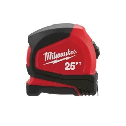 Milwaukee 48-22-6625-4X 25 ft. Compact Tape Measure (4-Pack)