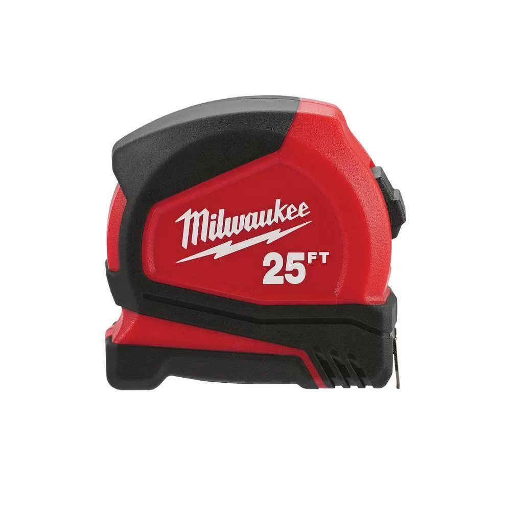 Milwaukee 48-22-6625-4X 25 ft. Compact Tape Measure (4-Pack)