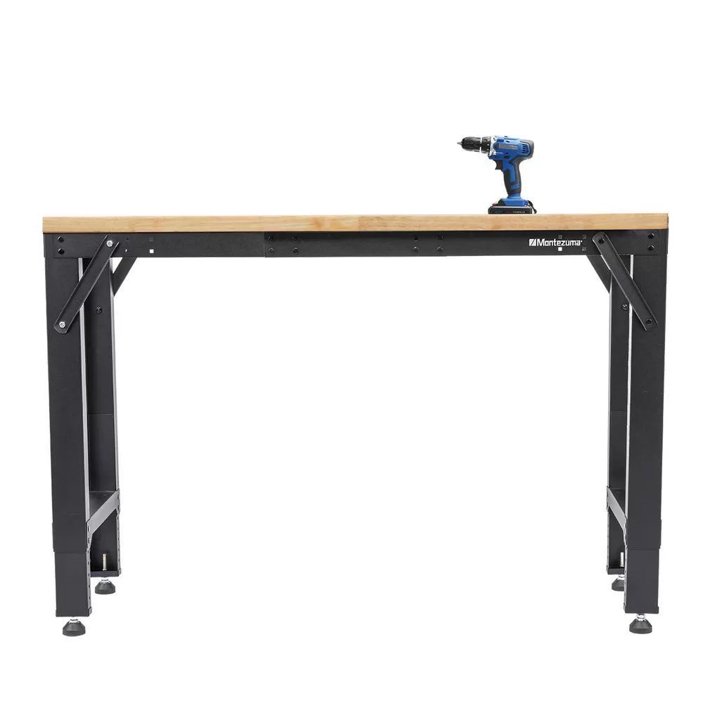Montezuma MSF4829B 4 ft. to 6 ft. Adjustable Steel Workbench Frame