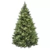 National Tree Company CAP3-306-75 7-1/2 ft. Carolina Pine Hinged Artificial Christmas Tree with 86 Flocked Cones and 750 Clear Lights
