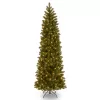 National Tree Company PEDD4-392-90 9 ft. Downswept Douglas Pencil Slim Fir Artificial Christmas Tree with Clear Lights