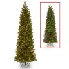 National Tree Company PEDD4-392D-65 6.5 ft. Downswept Douglas Pencil Slim Fir Artificial Christmas Tree with Dual Color LED Lights