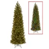 National Tree Company PEDD4-392D-75 7.5 ft. Downswept Douglas Pencil Slim Fir Artificial Christmas Tree with Dual Color LED Lights