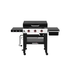 Nexgrill 720-1057 Daytona 3-Burner 30 in. Propane Gas Griddle in Black with Lid