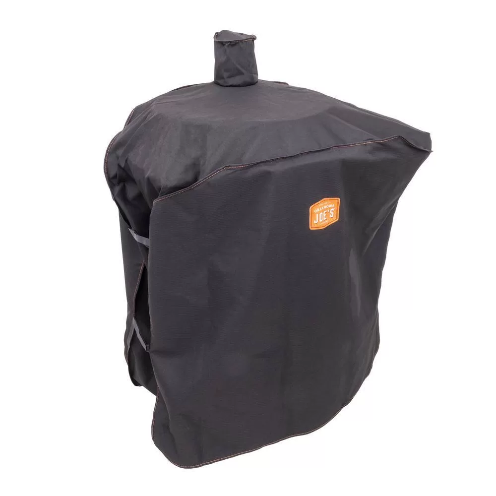 OKLAHOMA JOE'S 22202159 Bronco 284 sq. in. Drum Charcoal Smoker and Grill in Orange with Cover