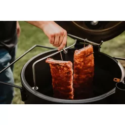 OKLAHOMA JOE'S 22202159 Bronco 284 sq. in. Drum Charcoal Smoker and Grill in Orange with Cover