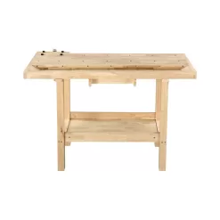 OLYMPIA 410-327-0111 50 in. x 20 in. Hardwood Workbench with Built-In Wooden Vise and 330 lbs. Weight Capacity