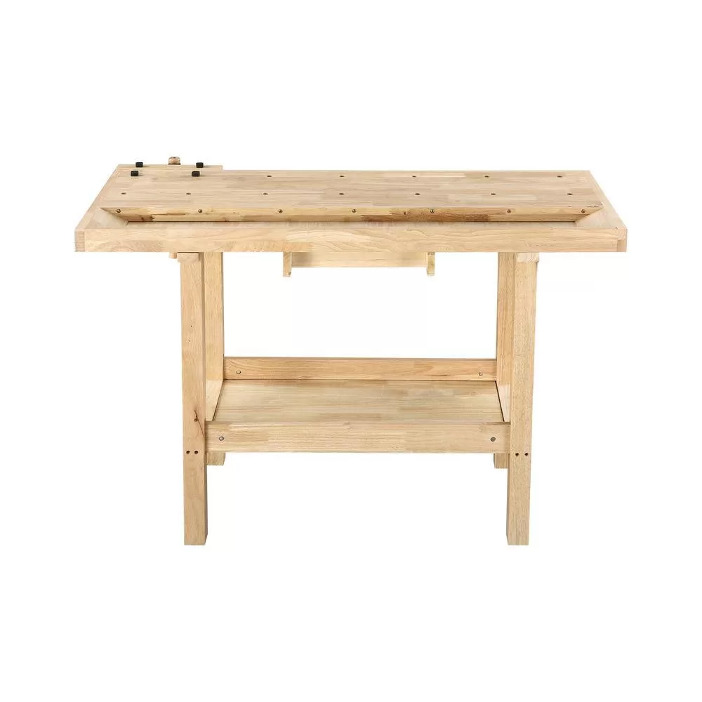 OLYMPIA 410-327-0111 50 in. x 20 in. Hardwood Workbench with Built-In Wooden Vise and 330 lbs. Weight Capacity