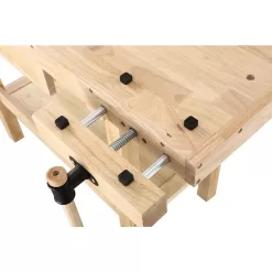 OLYMPIA 410-327-0111 50 in. x 20 in. Hardwood Workbench with Built-In Wooden Vise and 330 lbs. Weight Capacity