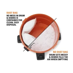 RIDGID HD0600A 6 Gallon 3.5 Peak HP NXT Wet/Dry Shop Vacuum with Filter, Hose, Wands, Utility Nozzle, Crevice Tool and Dusting Brush