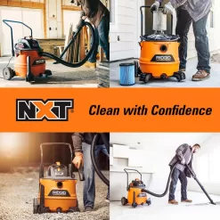 RIDGID HD1800C 16 Gallon 6.5-Peak HP NXT Wet/Dry Shop Vacuum, Fine Dust Filter, Locking Hose, Accessories and 2pk Dust Collection Bags