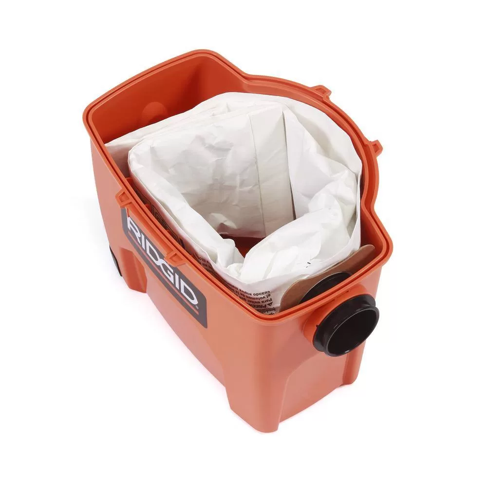 RIDGID WD3050A 3 Gallon 3.5 Peak HP Portable Wet/Dry Shop Vacuum with Built in Dust Pan, Filter, Expandable Hose and LED Car Nozzle