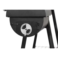 PHI VILLA THD-E02GR006-2 Offset Charcoal Smoker and Grill in Black