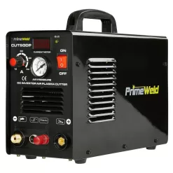 PrimeWeld CUT50DP 50 Amp Pilot Arc Plasma Cutter 1/2 in. Clean Cut 110-Volt/220-Volt DC Cutting Machine All Metals