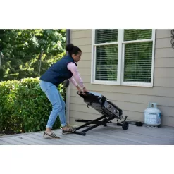 Razor GGC2030M 25 in. 2-Burner Portable Propane Gas Griddle with Lid and Folding Cart in Black