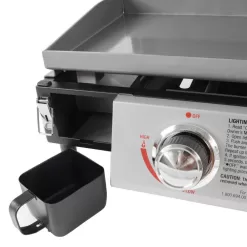 Razor GGT2131M 2-Burner Portable LP Gas Griddle with Lid in Black
