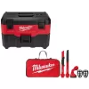 Milwaukee 0880-20-49-90-2019A M18 18-Volt 2 Gal. Lithium-Ion Cordless Wet/Dry Vacuum with AIR-TIP 1-1/4 in. - 2-1/2 in. (4-Piece) Automotive Kit