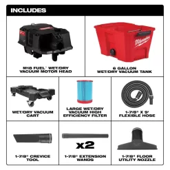 Milwaukee 0910-20-49-90-2022-49-90-2037 M18 FUEL 6 Gal. Cordless Wet/Dry Shop Vac