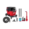 Milwaukee 0910-20-49-90-2026 M18 FUEL 6 Gal. Cordless Wet/Dry Shop Vac W/Filter, Hose and AIR-TIP 1-1/4 in. - 2-1/2 in. (5-Piece) Right Angle Kit