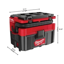 Milwaukee 0970-20-49-90-1900 M18 FUEL PACKOUT 18-Volt Lithium-Ion Cordless 2.5 Gal. Wet/Dry Vacuum (Tool-Only) and Extra Filter