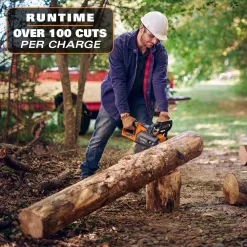 RIDGID R01101K 18V Brushless 12 in. Electric Battery Chainsaw with 6.0 Ah MAX Output Battery and Charger