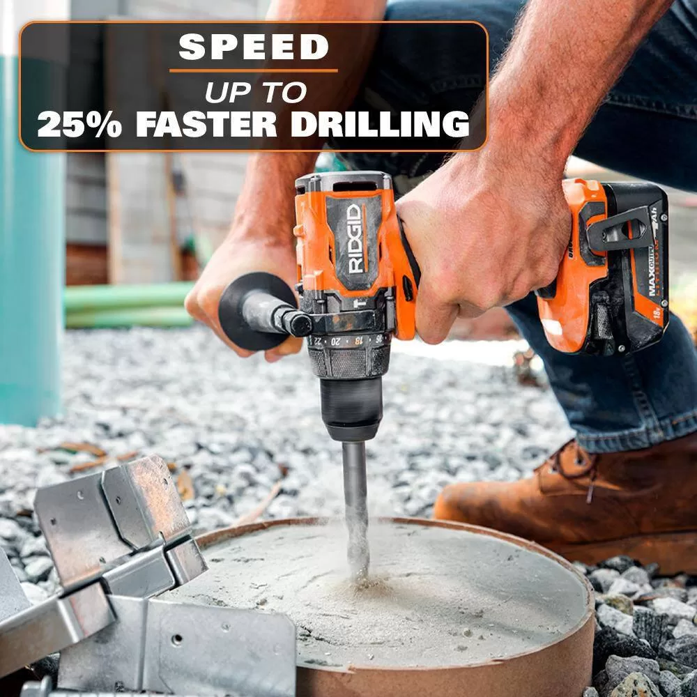 RIDGID R861152B 18V Brushless Cordless 1/2 in. High Torque Hammer Drill/Driver (Tool Only)