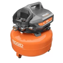 RIDGID OF60150HB-R213BNF 6 Gal. Electric Pancake Air Compressor and 18-Gauge 2-1/8 in. Brad Nailer